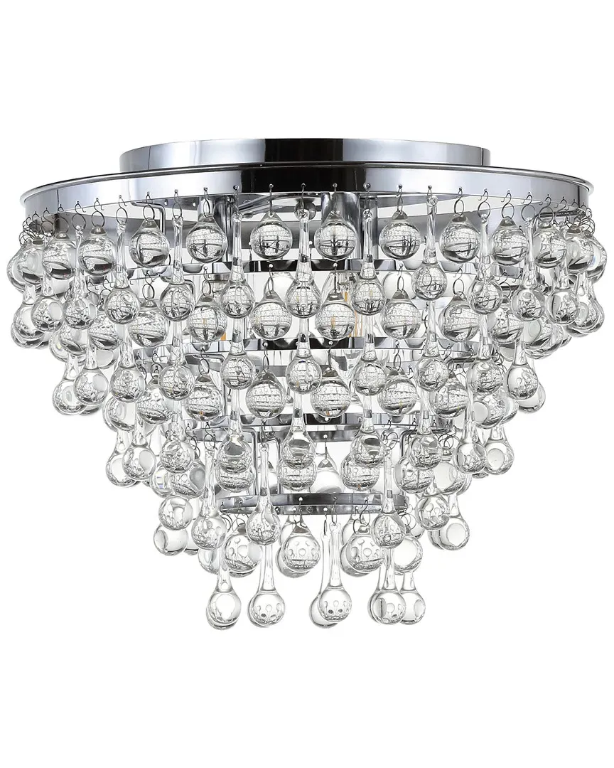 3-Light Toronto Flush Mount - Chrome, Metal image