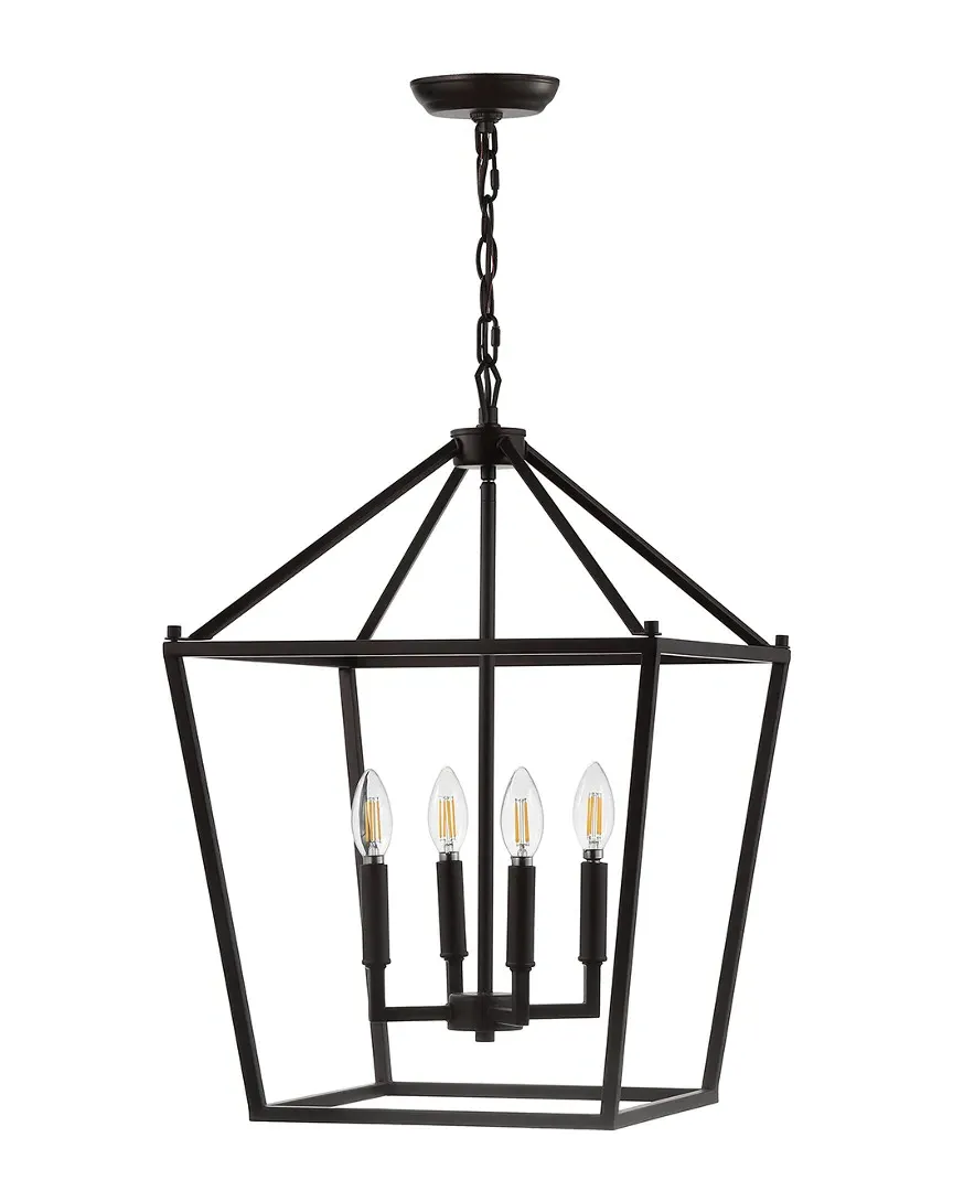 4-Light Pagoda Pendant - Bronze image