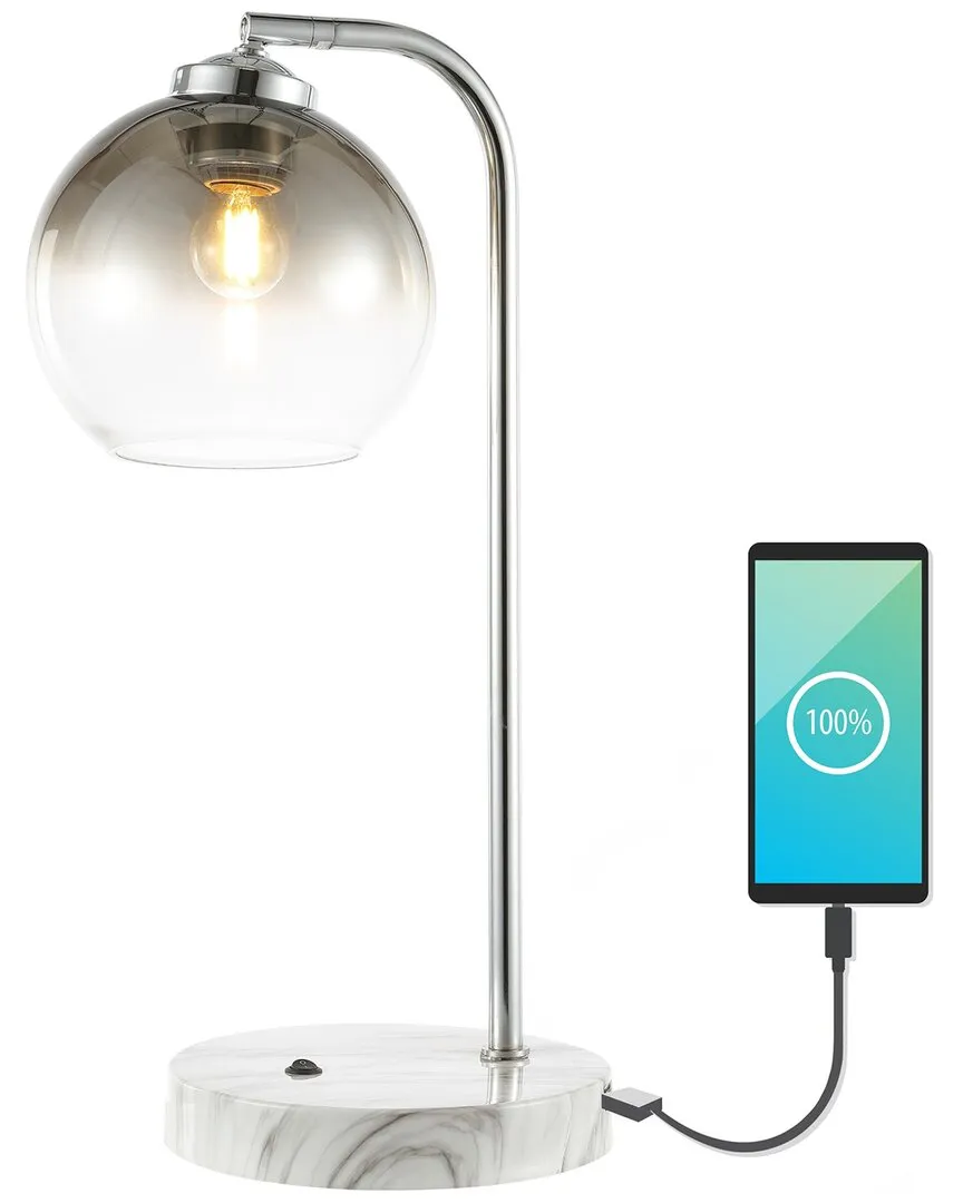 Ada Task Lamp - White Marble, Metal image