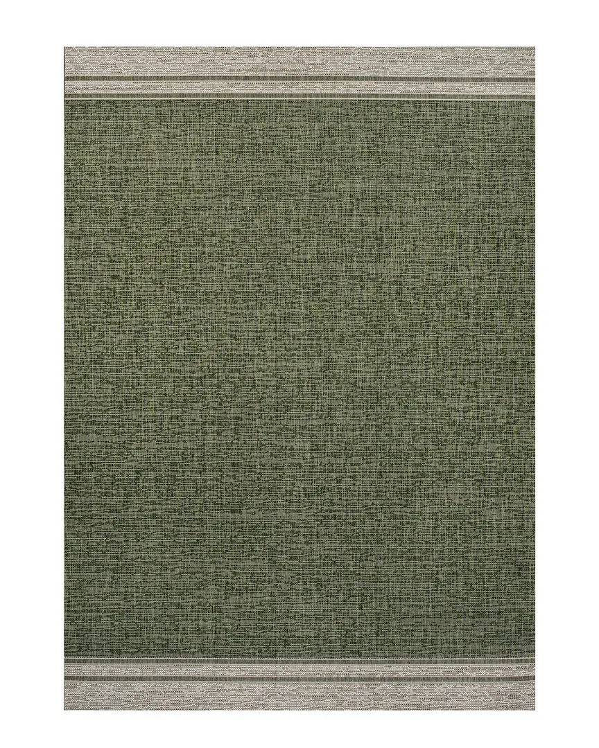 Alda Indoor/Outdoor Area Rug - Green, Polypropylene image