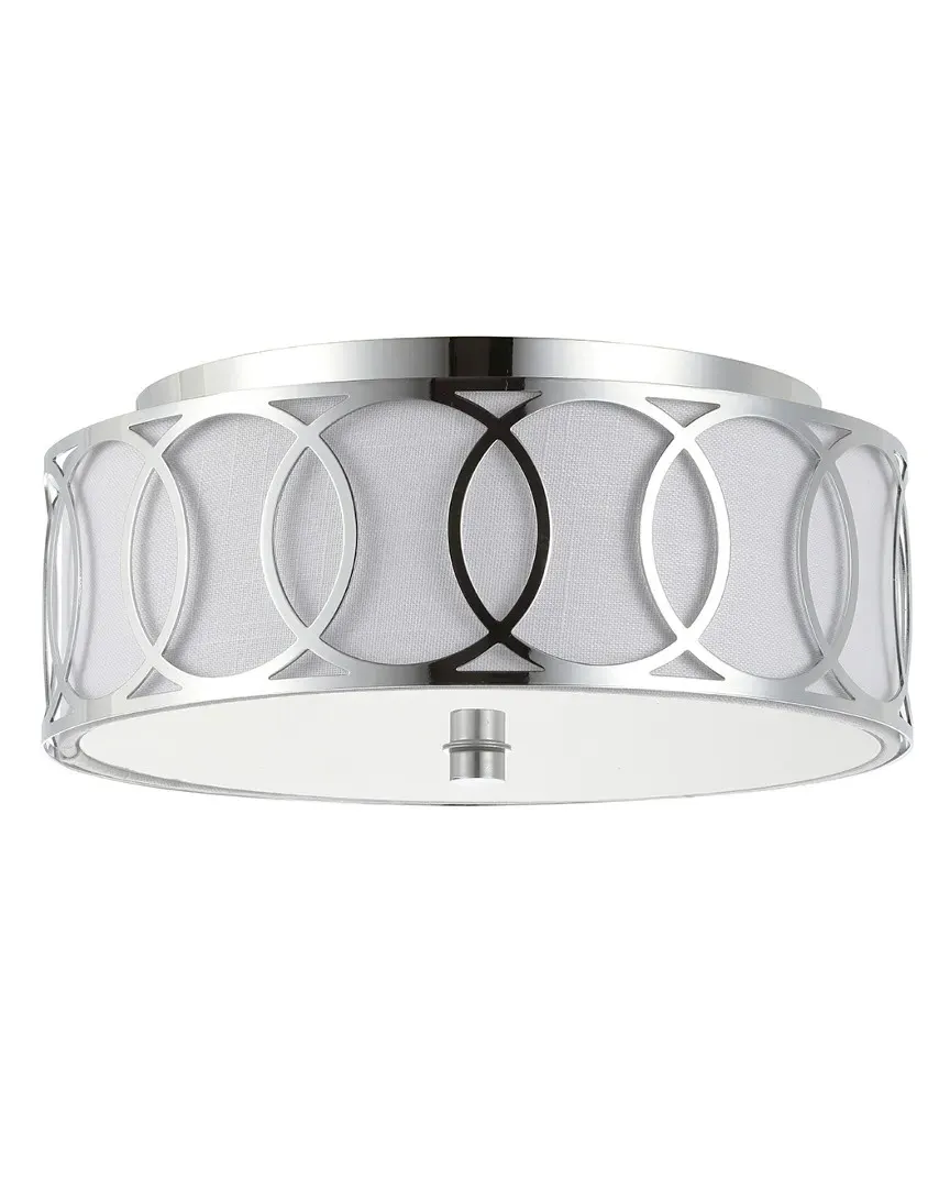 Aria 2-Light Flush Mount - Chrome, Metal image