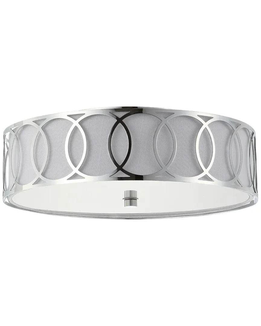 Aubrey 3-Light Flush Mount Ceiling Light - Chrome, Metal image