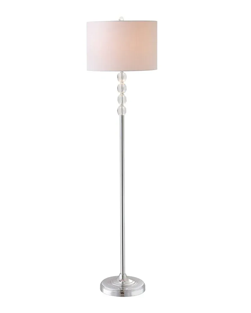 Aubrey 59.5in Crystal Metal LED Floor Lamp - Chrome image