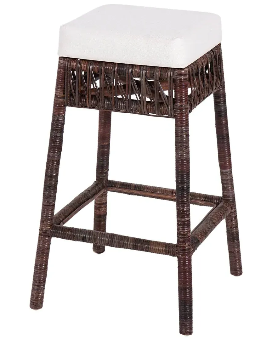 Bali Backless Bar Stool - Brown, Rattan
