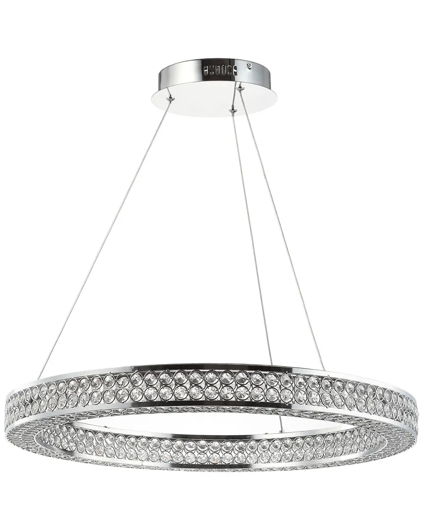 Benton LED Crystal Chandelier - Clear, Chrome
