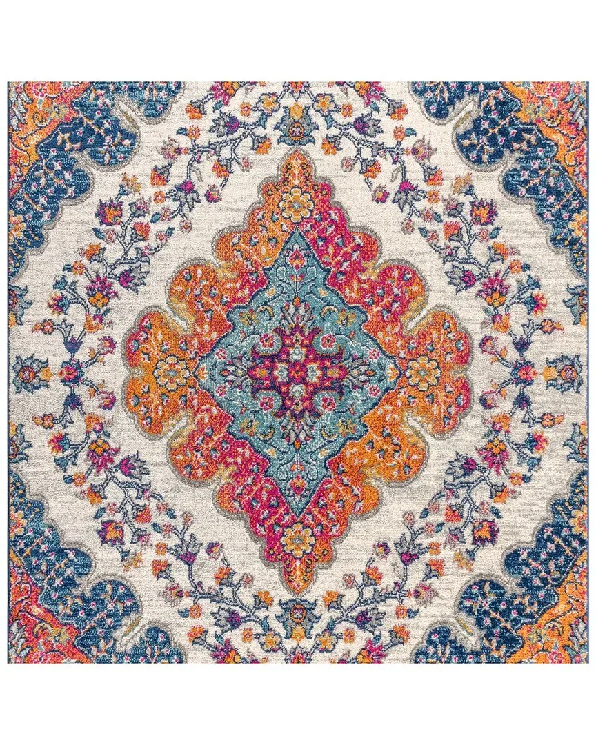 Bohemian Flair Vintage Medallion Area Rug - Blue image