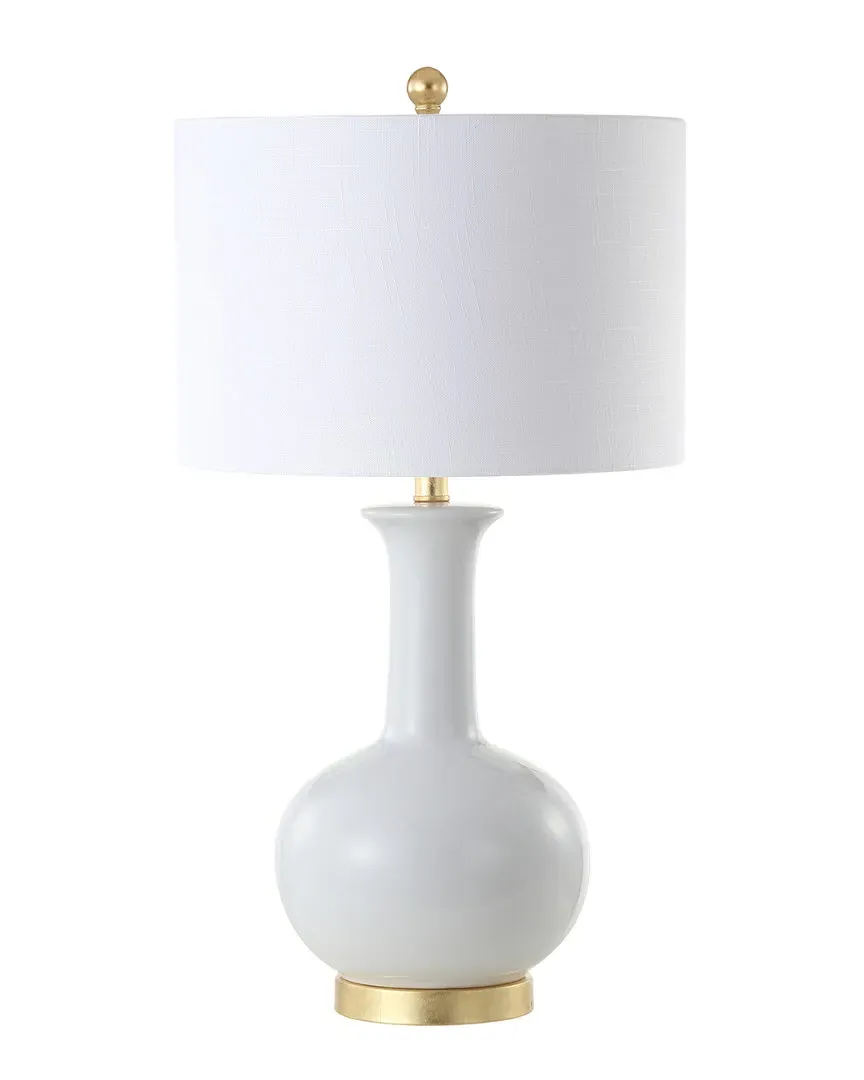 Brussels 27in Table Lamp - White, Ceramic