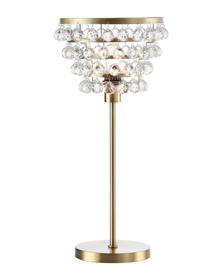 Buckingham Crystal & Metal Table Lamp - Brass Gold image