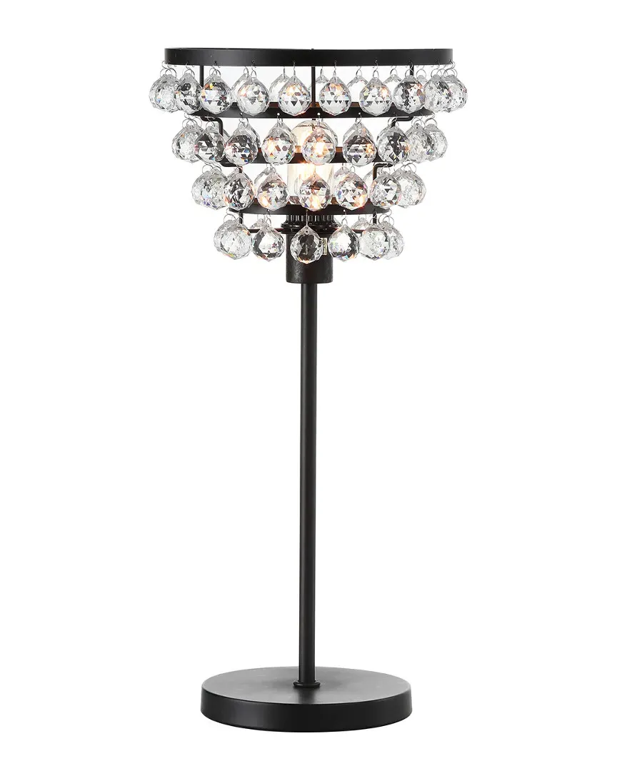 Buckingham Crystal & Metal Table Lamp - Bronze