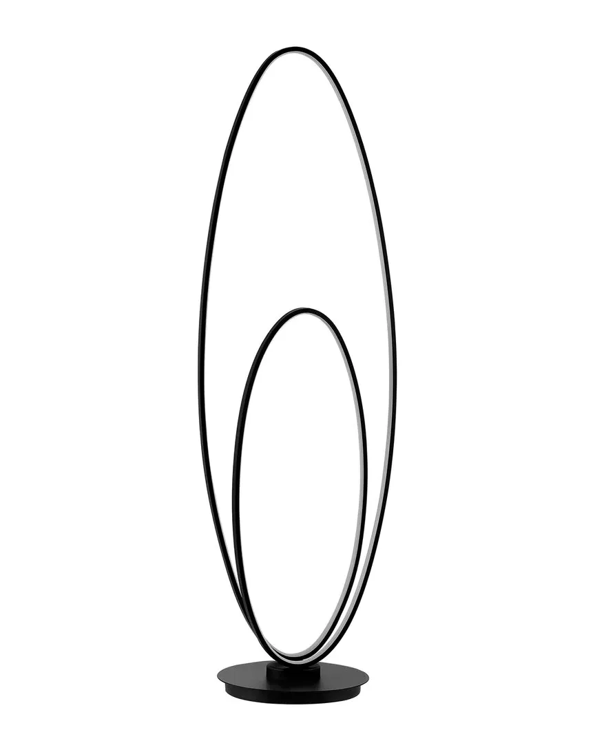 Calder Oval LED Floor Lamp - Black image