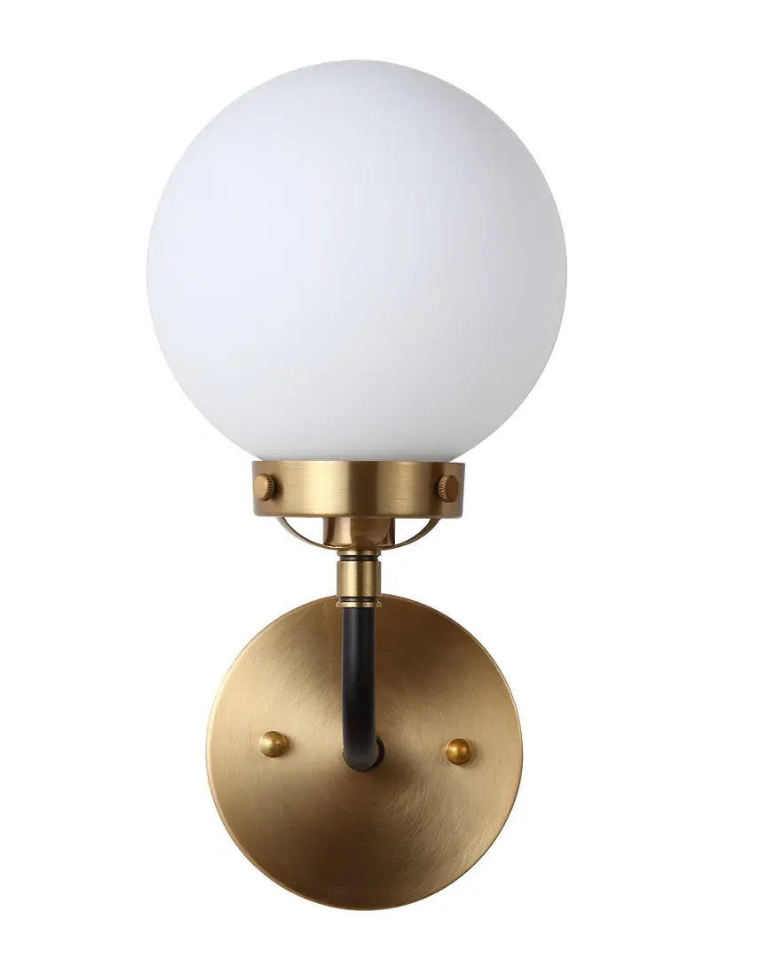 Caleb 1-Light Wall Sconce - Brass, Glass image