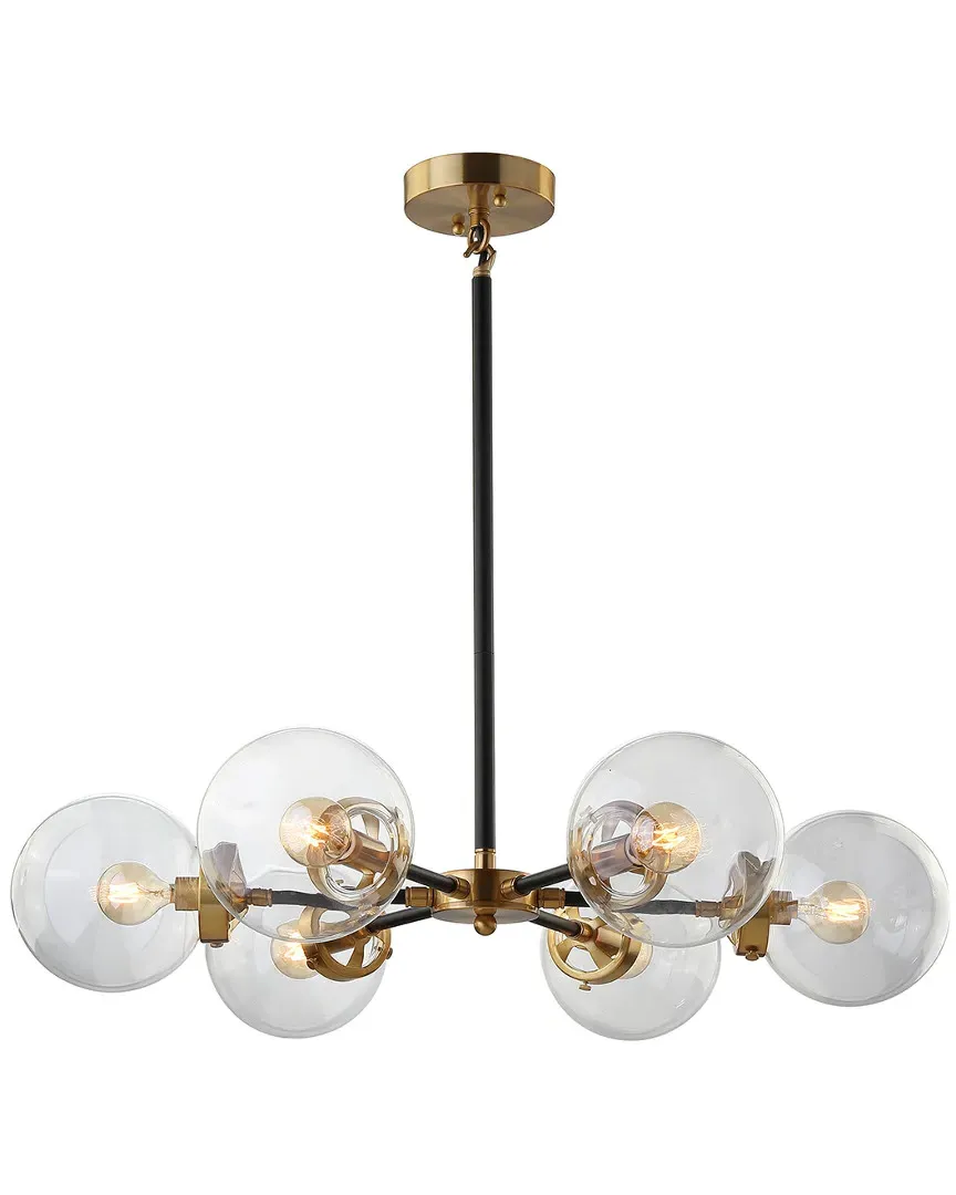 Caleb 6-Light Cluster Pendant - Brass Gold, Metal