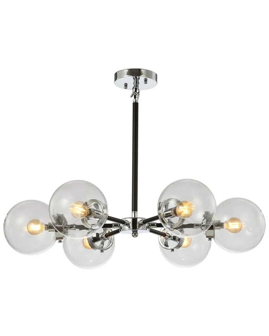 Caleb 6-Light Cluster Pendant - Chrome, Glass image