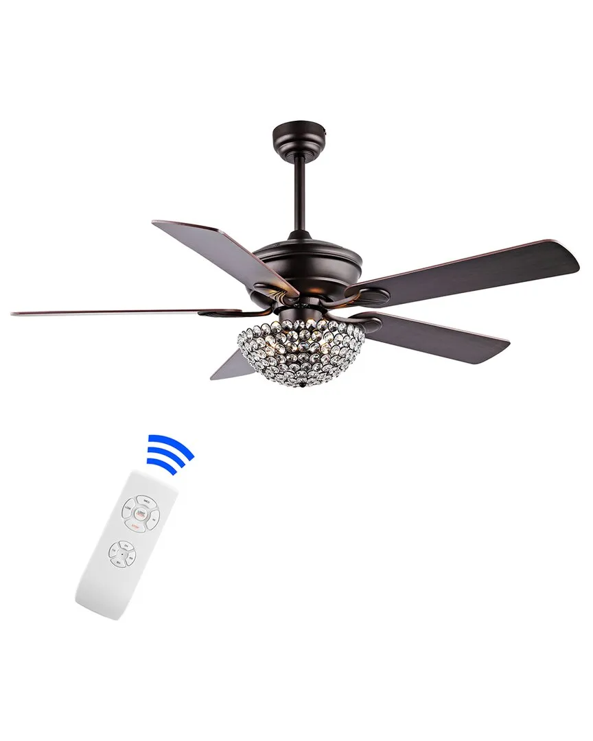 Cammy 52in 3-Light Iron LED Ceiling Fan - Bronze image