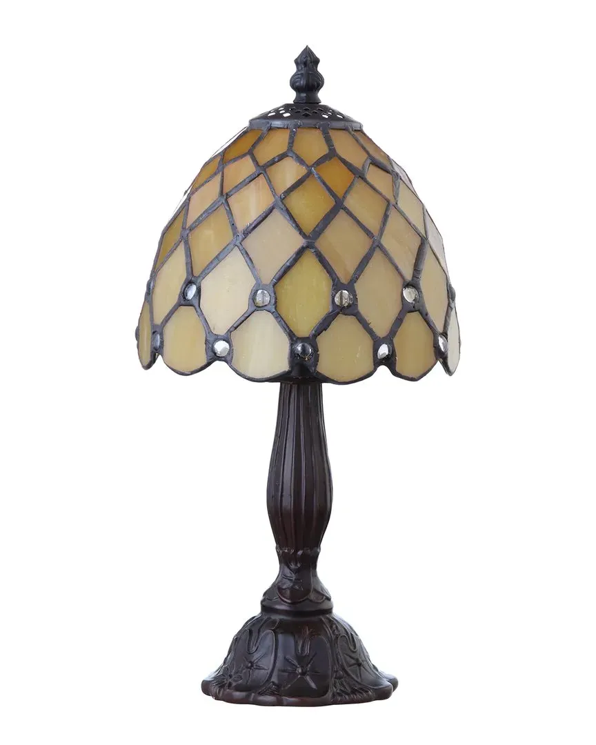 Campbell Tiffany-Style LED Table Lamp - Bronze image