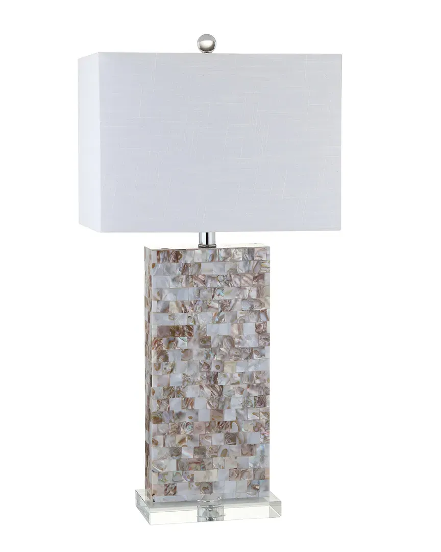 Cannon 29in Seashell Crystal LED Table Lamp - Natural, Resin