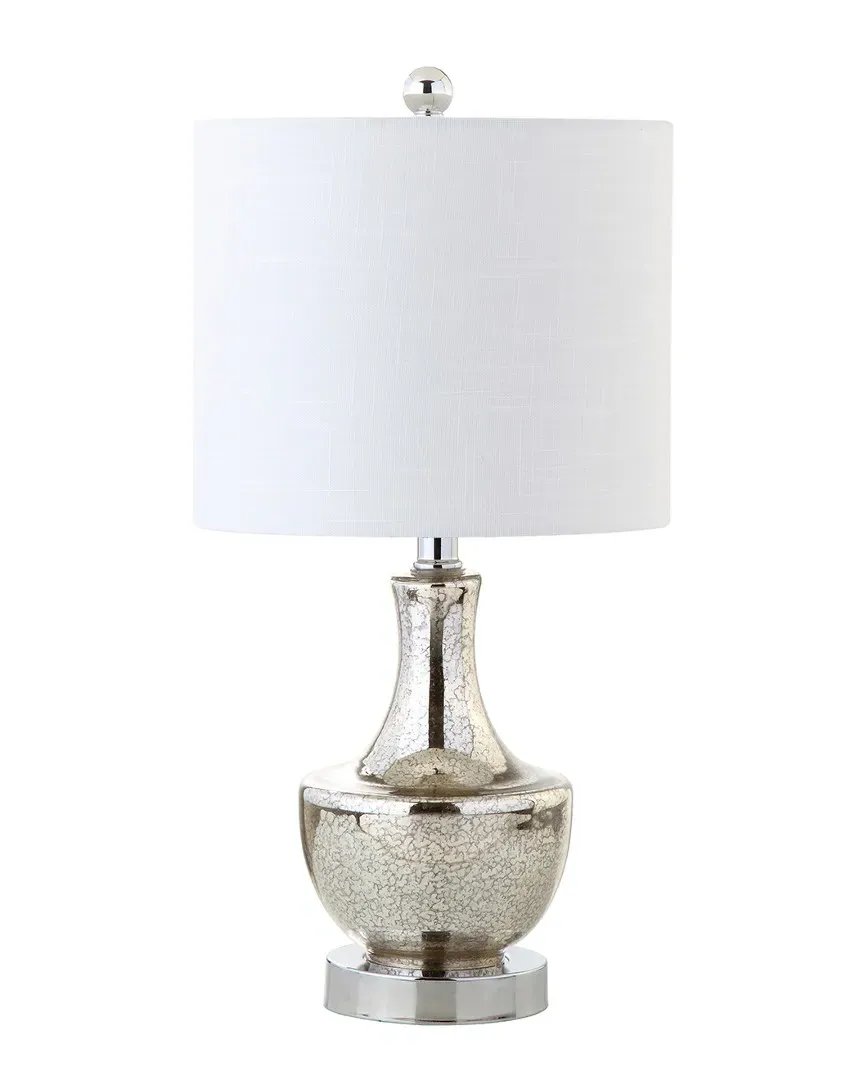 Colette 20in Mini Glass Table Lamp - Silver image
