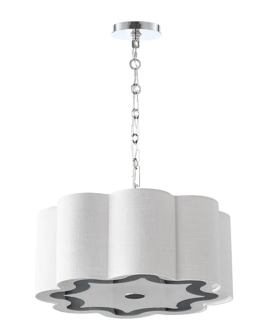 Coquille 4-Light 20in Adjustable LED Pendant - Silver