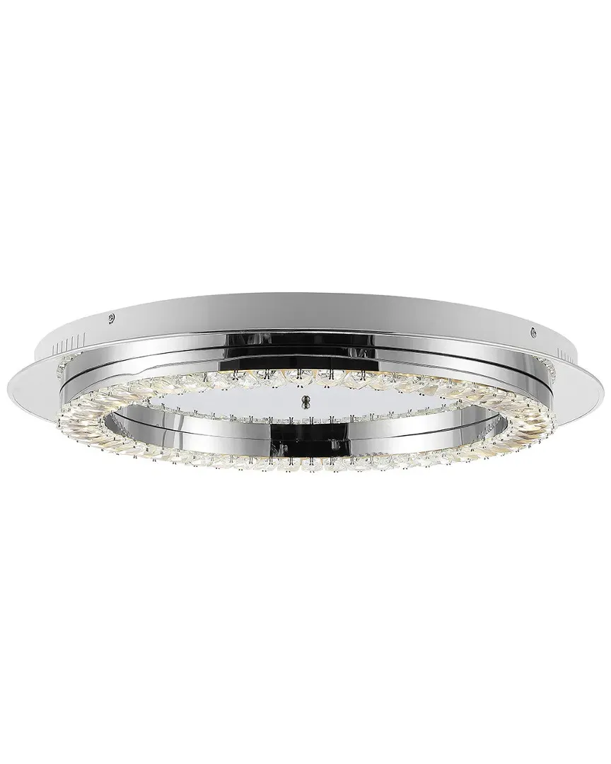 Cristal 24in LED Flush Mount Ceiling Light - Chrome