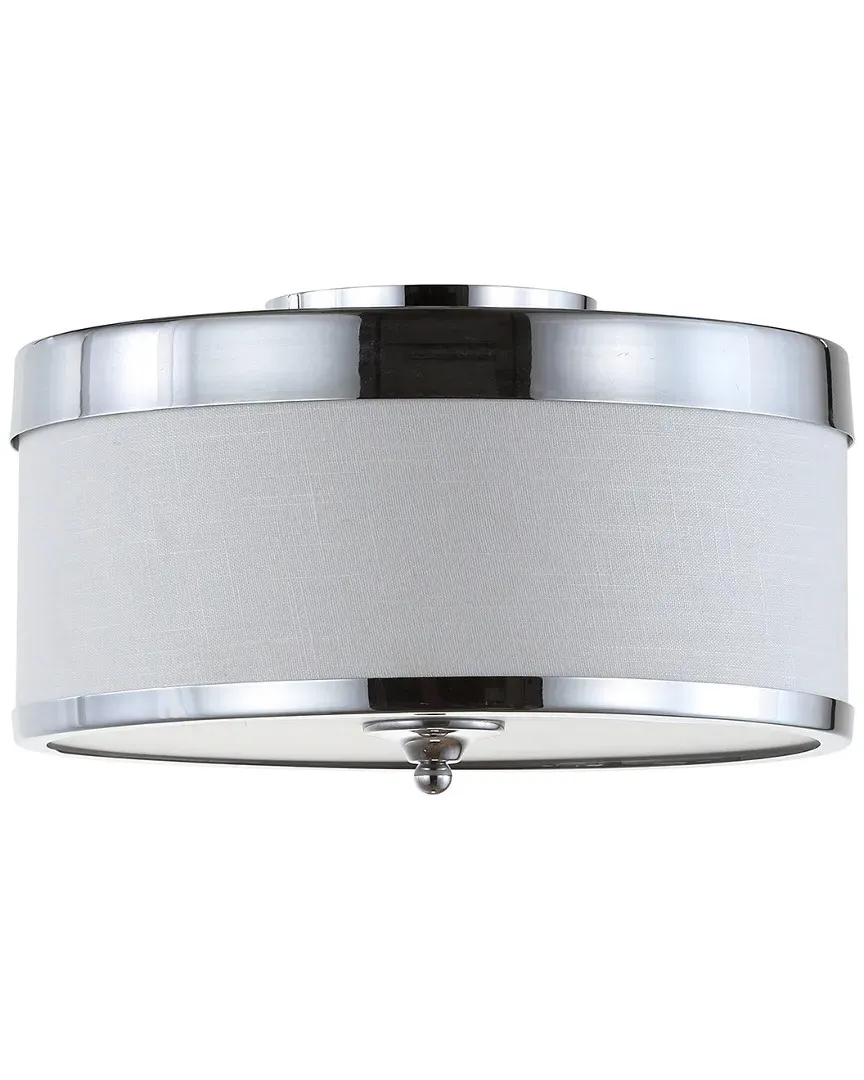 David 15in Metal LED Flush Mount - Chrome image