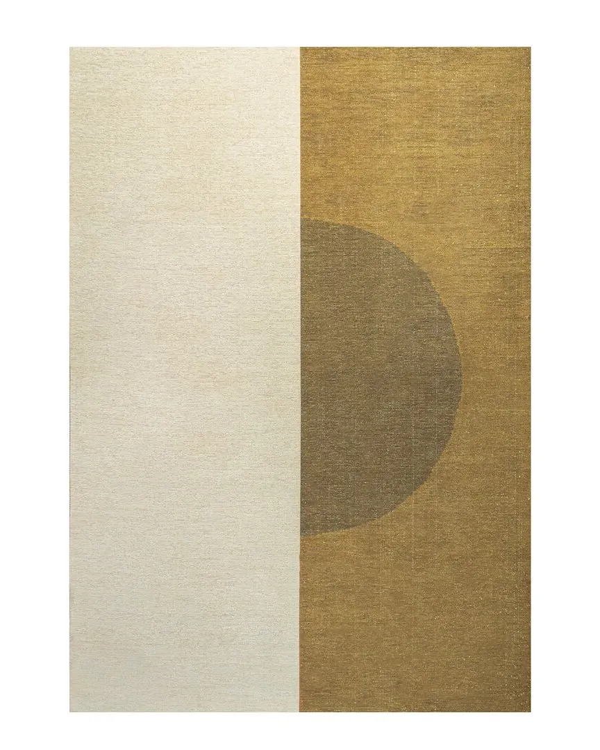 Demie Circle Machine-Washable Rug - Rust, Polypropylene image