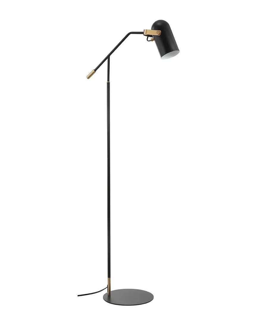 Eugenio 58.5in Metal LED Floor Lamp - Black, Brass Gold image