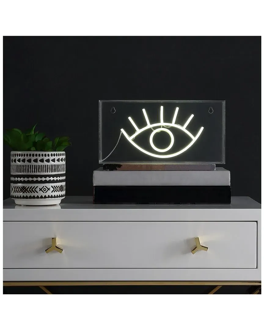 Eye Acrylic Box USB LED Neon Light - White