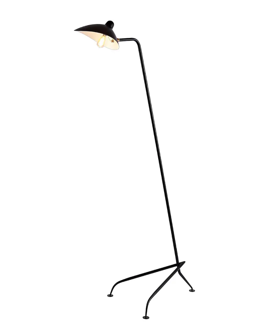 Frank 62in LED Floor Lamp - Black, Brass Gold