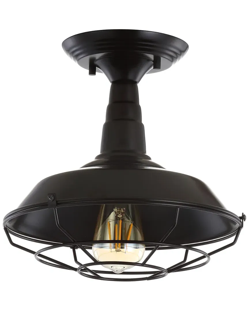 Gabe 10.2in Metal LED Semi-Flush Mount - Oil Rubbed Bronze image
