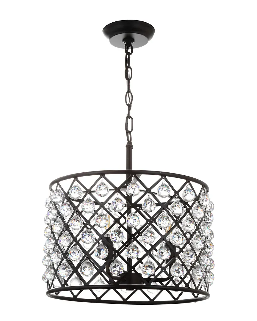 Gabrielle 16in Crystal Metal LED Pendant - Oil Rubbed Bronze image