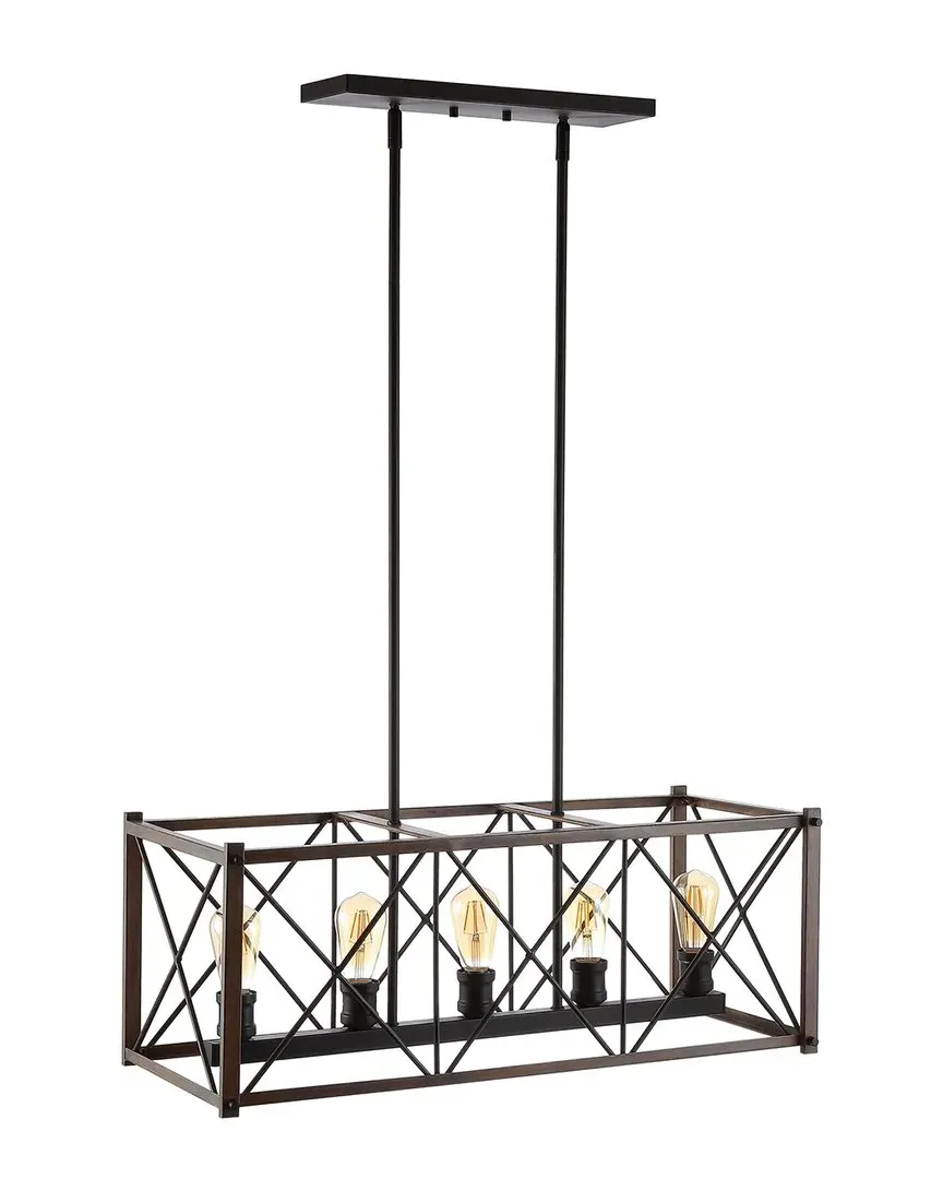 Galax 30in 5-Light Adjustable Pendant - Bronze, Metal image