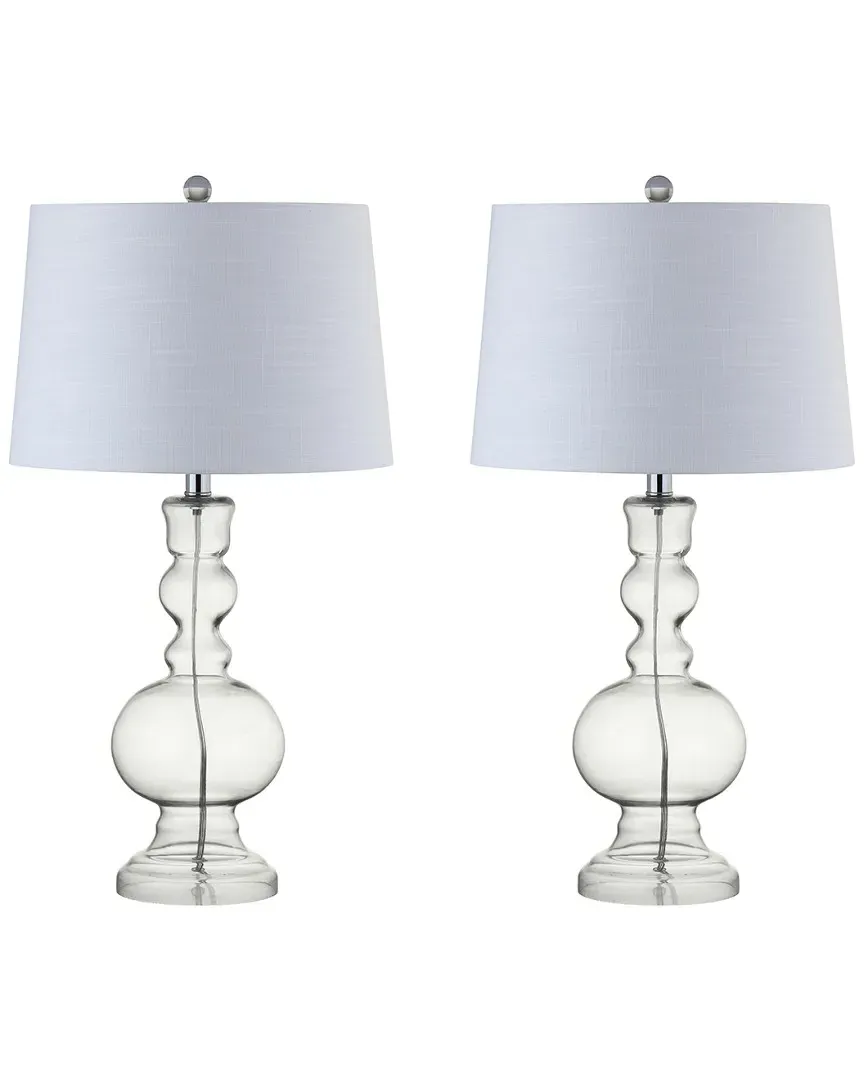 Genie Set of 2 Table Lamps - Clear, Glass