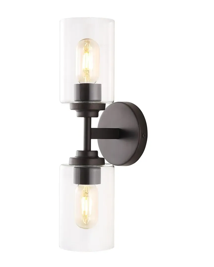 Giles 16in 2-Light Cylinder LED Sconce - Oil Rubbed Bronze image