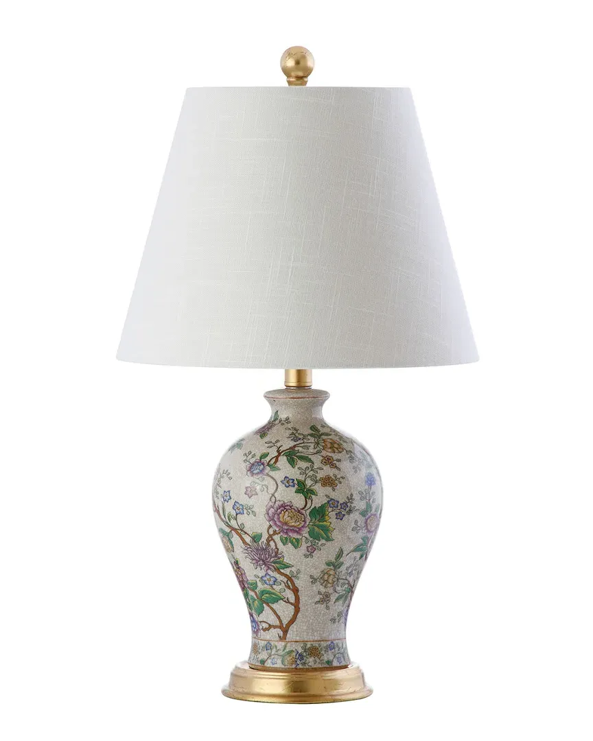 Grace 24in Floral LED Table Lamp - Multi, Ceramic image