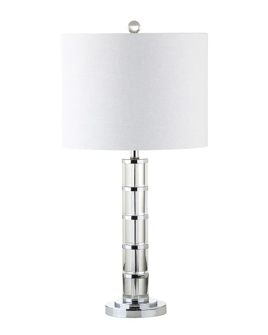 Hailey 26in Crystal LED Table Lamp - Chrome