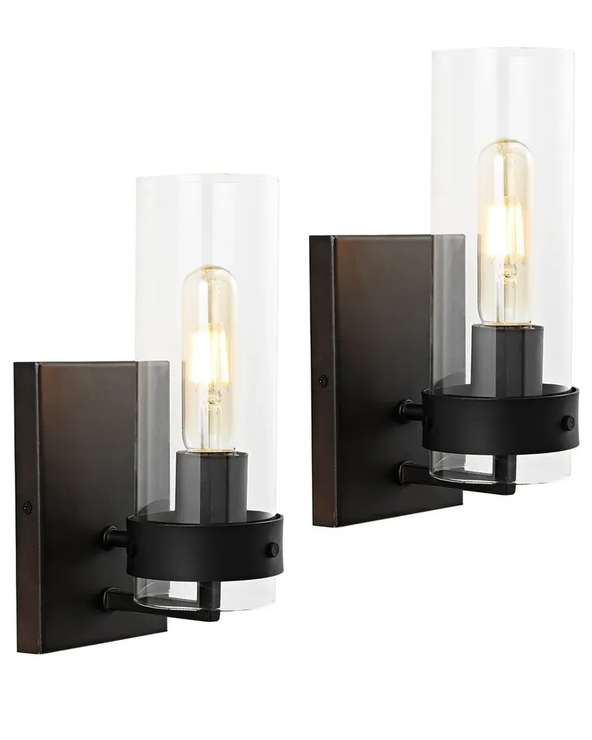 Harper Set of 2 LED Sconces - Bronze, Iron image