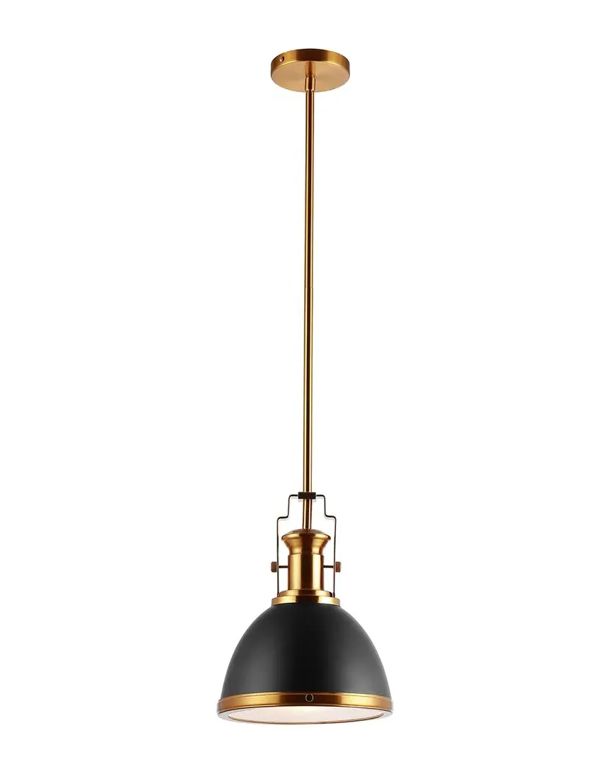Homer 10in Adjustable LED Pendant - Black, Brass Gold
