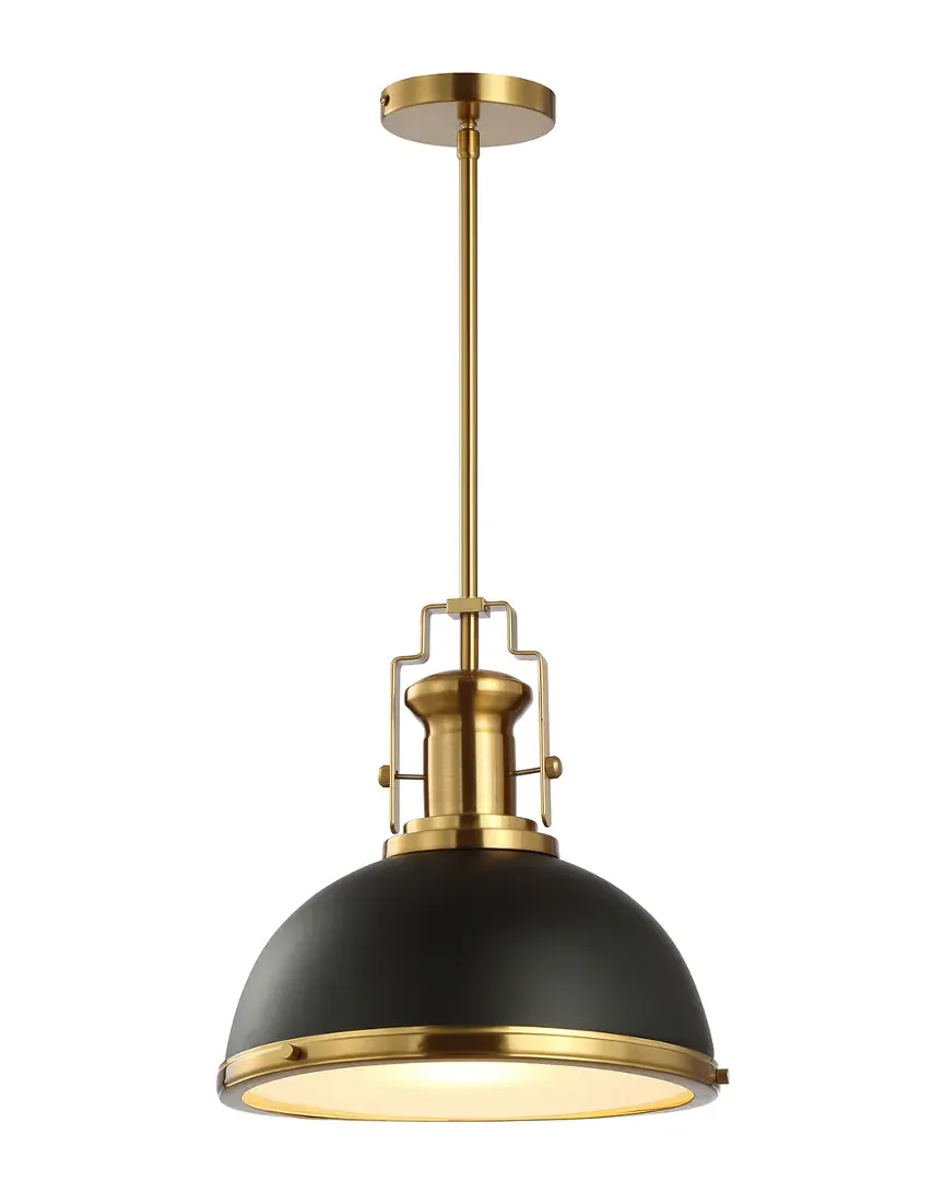 Homer 13in Adjustable LED Pendant - Black, Brass Gold
