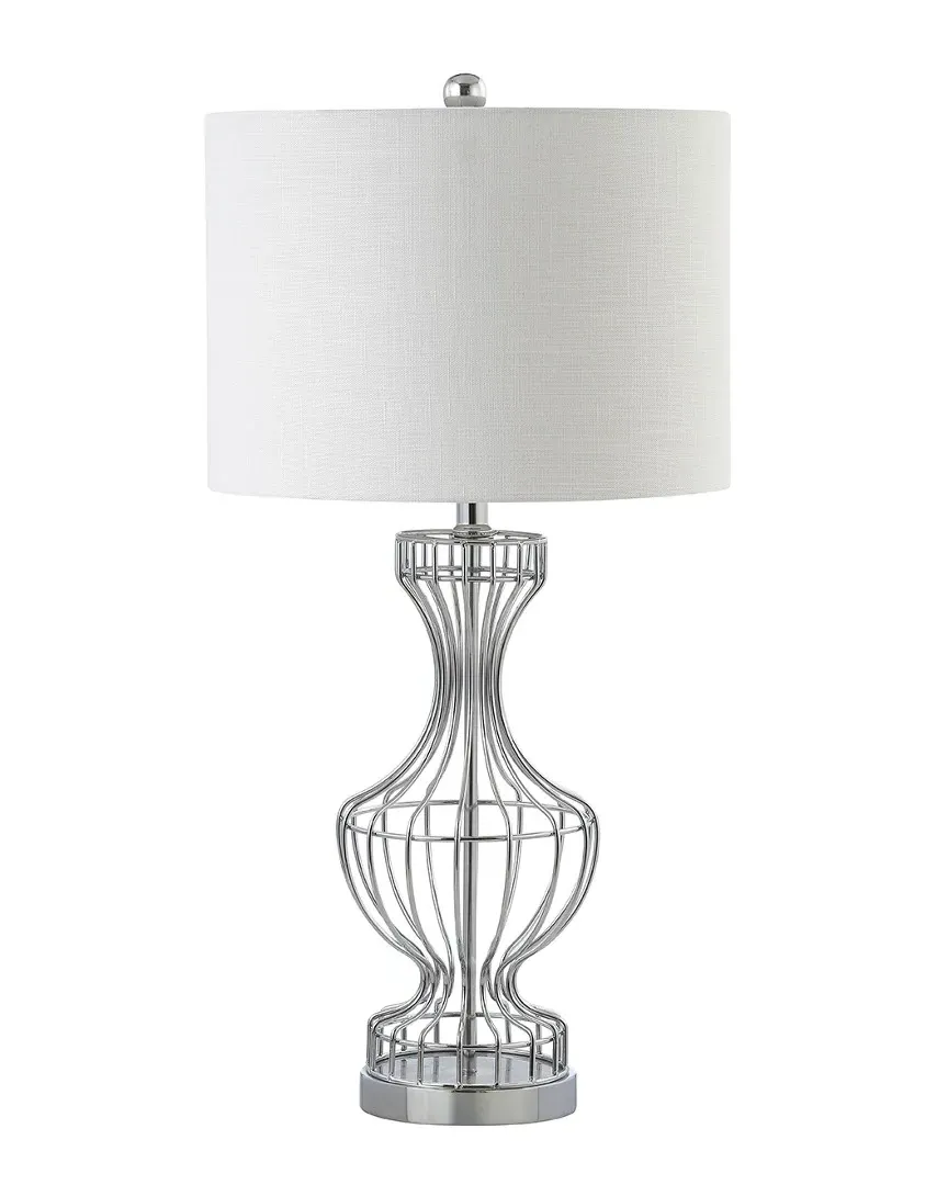 Honore 28in Wire Frame Table Lamp - Chrome, Metal image
