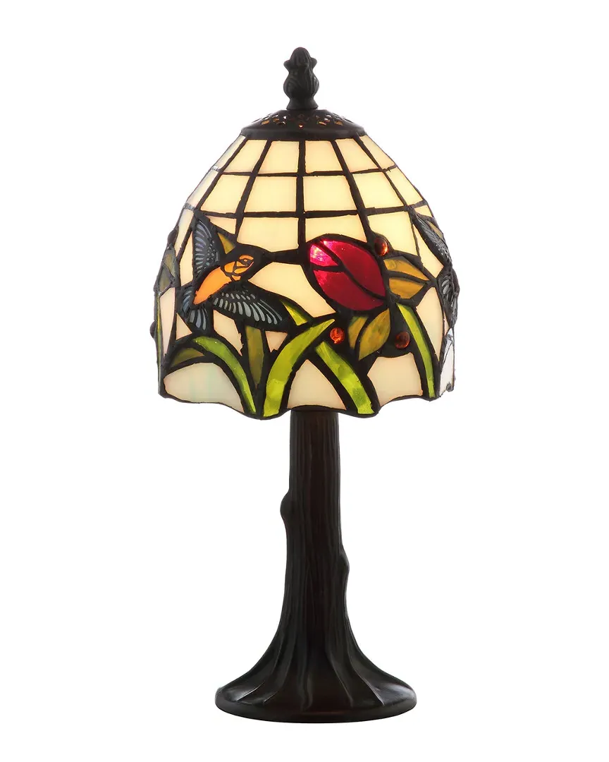 Hummingbird Tiffany-Style LED Table Lamp - Bronze