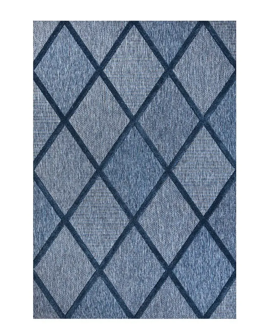 Ibiza Salines Indoor/Outdoor Rug - Navy, Polypropylene
