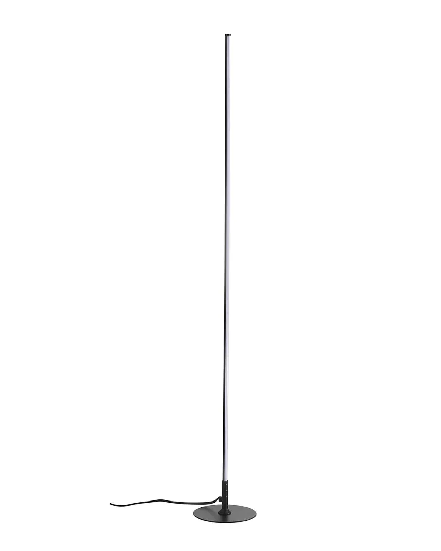 Iris 59.5in LED Integrated Floor Lamp - Black, Metal image