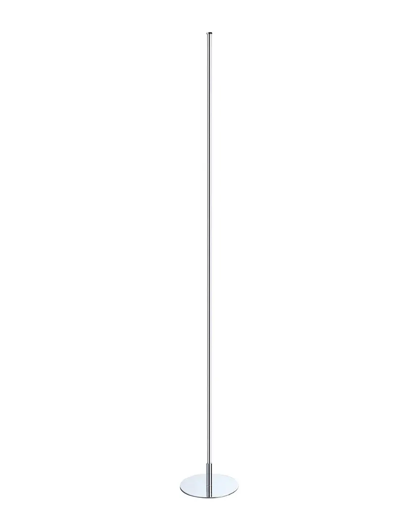 Iris 59.5in LED Integrated Floor Lamp - Chrome, Metal