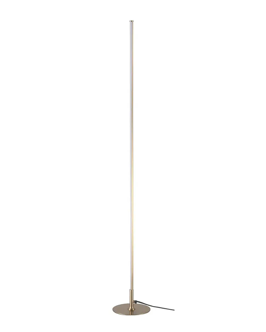Iris 59.5in LED Integrated Floor Lamp - Gold, Metal