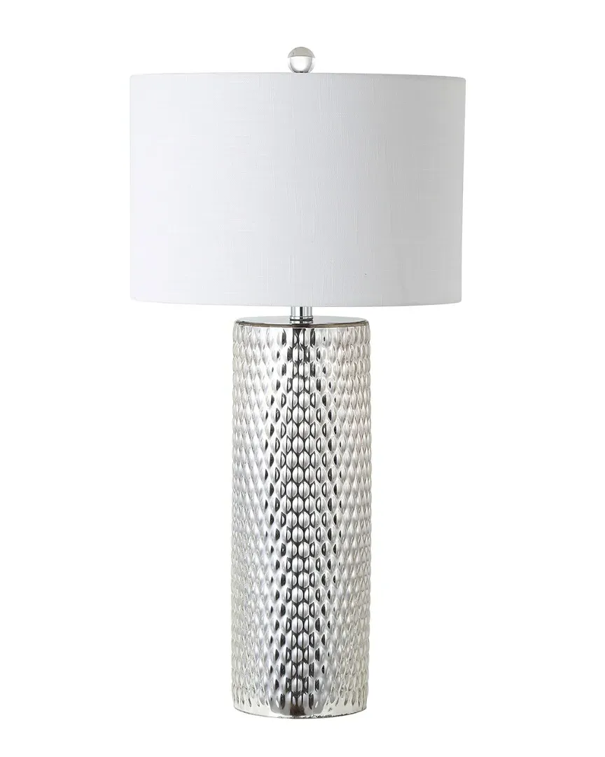 Isabella 30in Glass LED Table Lamp - Silver image
