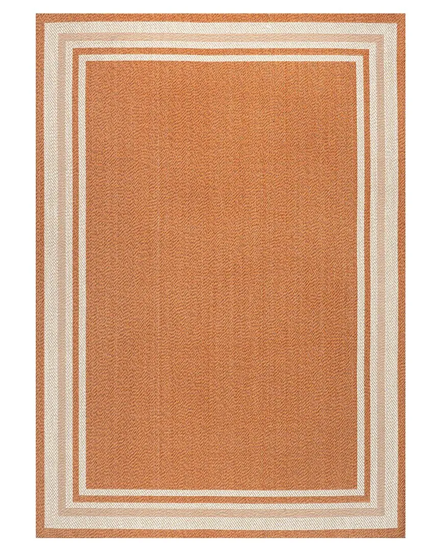 James Indoor/Outdoor Rug - Orange, Polypropylene