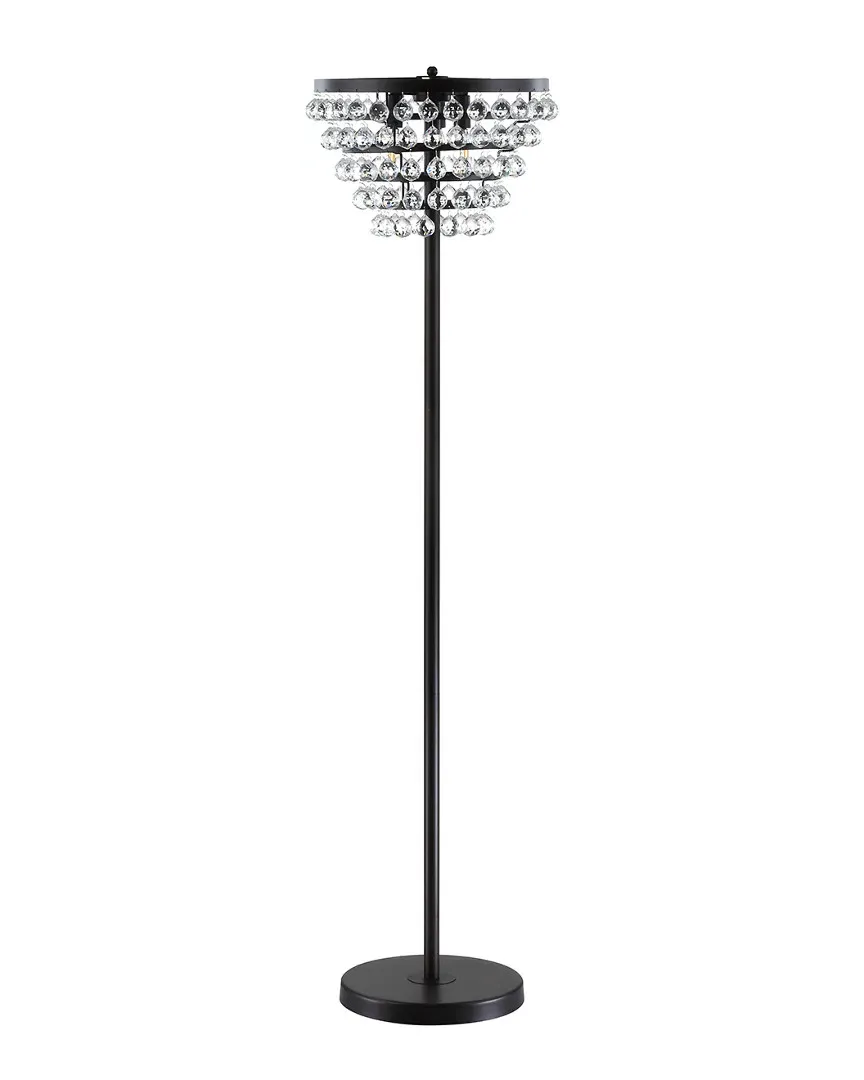 Jemma 60in Floor Lamp - Bronze, Crystal