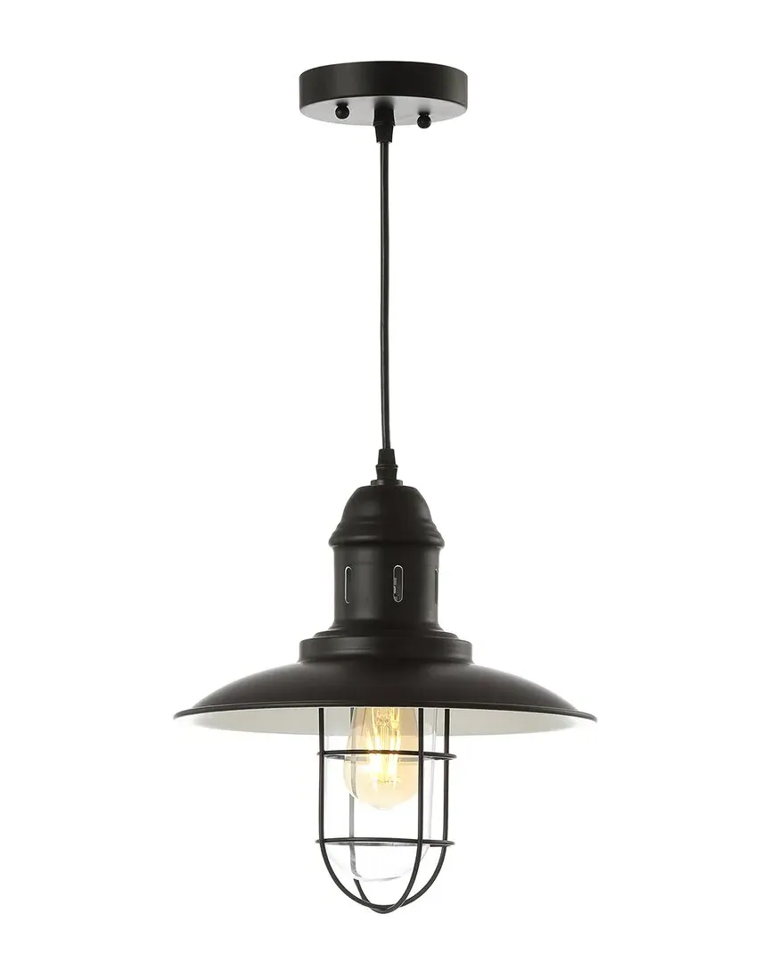 JONATHAN Y Deere 12in Adjustable Cage Light LED Kitchen Pendant image