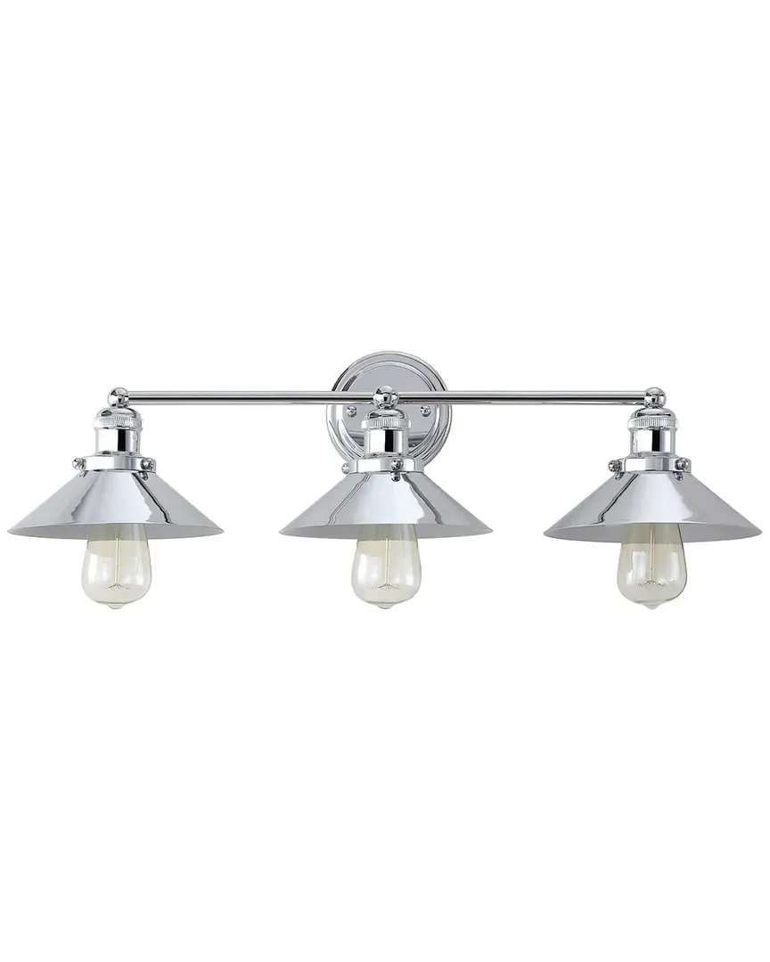 June 3-Light Vanity Light - Chrome, Metal