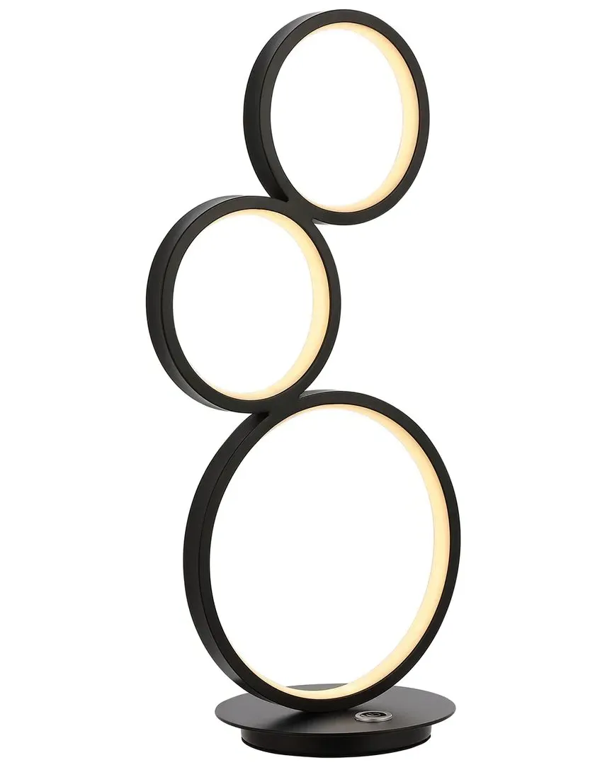 Juno 17in 3-Light Table Lamp - Black, Iron image